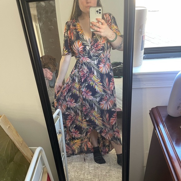 Veronica M Tropical Wrap Dress - Picture 5 of 6